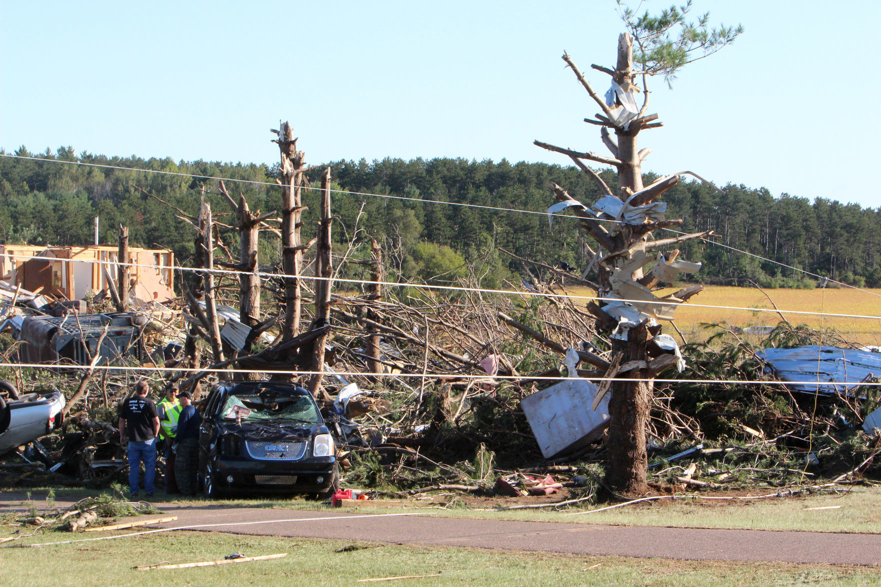 Tornado damage in near Wheaton/Elk Mound 9-25